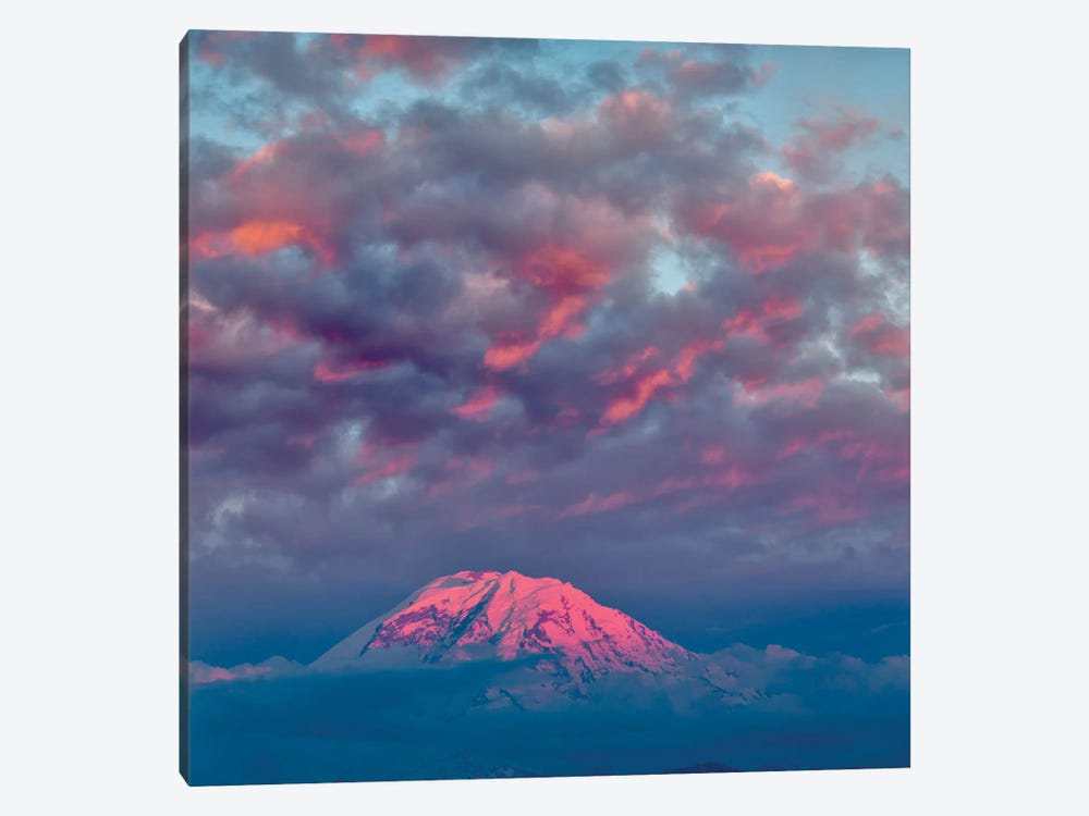 Mt. Rainier At Sunset, Washington State by Adam Jones 1-piece Canvas Wall Art