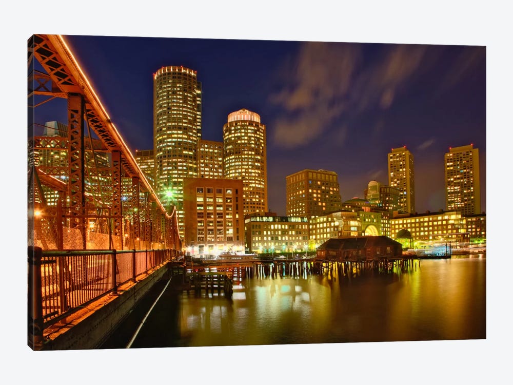 Partial View Of Downtown Skyline, Boston, Massachusetts, USA by Adam Jones 1-piece Canvas Art
