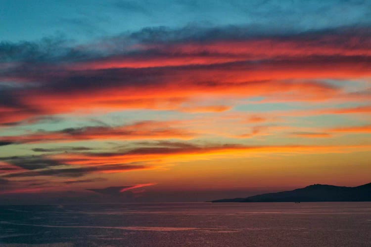 Majestic Seascape Sunset, Mykonos, Cyclades, Greece by Adam Jones wall art