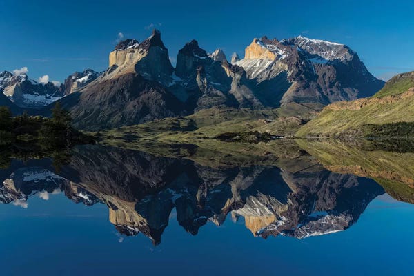 Patagonia: Cuernos del Paine at sunset, Torres del Paine National Park, Chile, Patagonia by Adam Jones