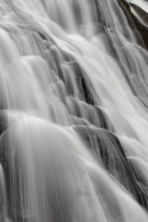 Details of Gibbon Falls, Gibbon River, Yellowstone National Park, Montana, Wyoming