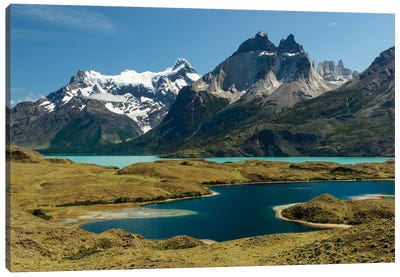 Largo Nordenskjold, Torres del Paine National Park, Chile, Patagonia, Patagonia Canvas Art Print - Snowy Mountain Art