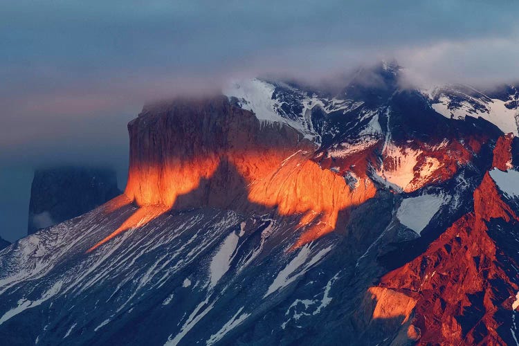 Paine Massif at sunset, Torres del Paine National Park, Chile, Patagonia II