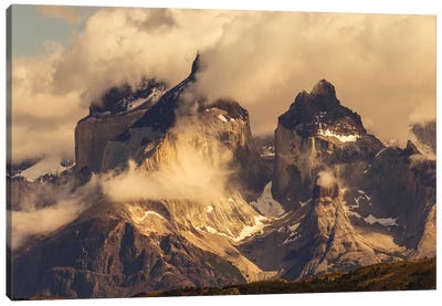 Paine Massif, Torres del Paine National Park, Chile, Patagonia Canvas Art Print - Chile Art
