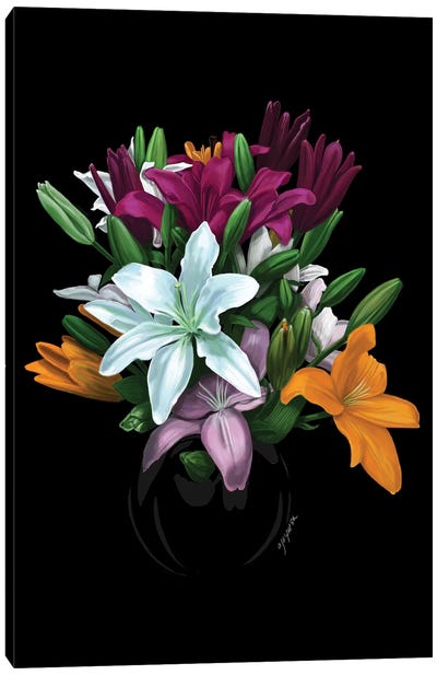 Lilies Canvas Art Print - Ann Jasperson