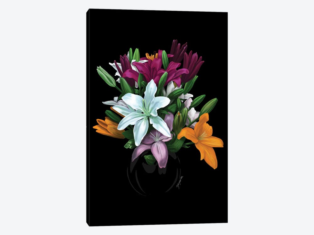 Lilies by Ann Jasperson 1-piece Canvas Art Print