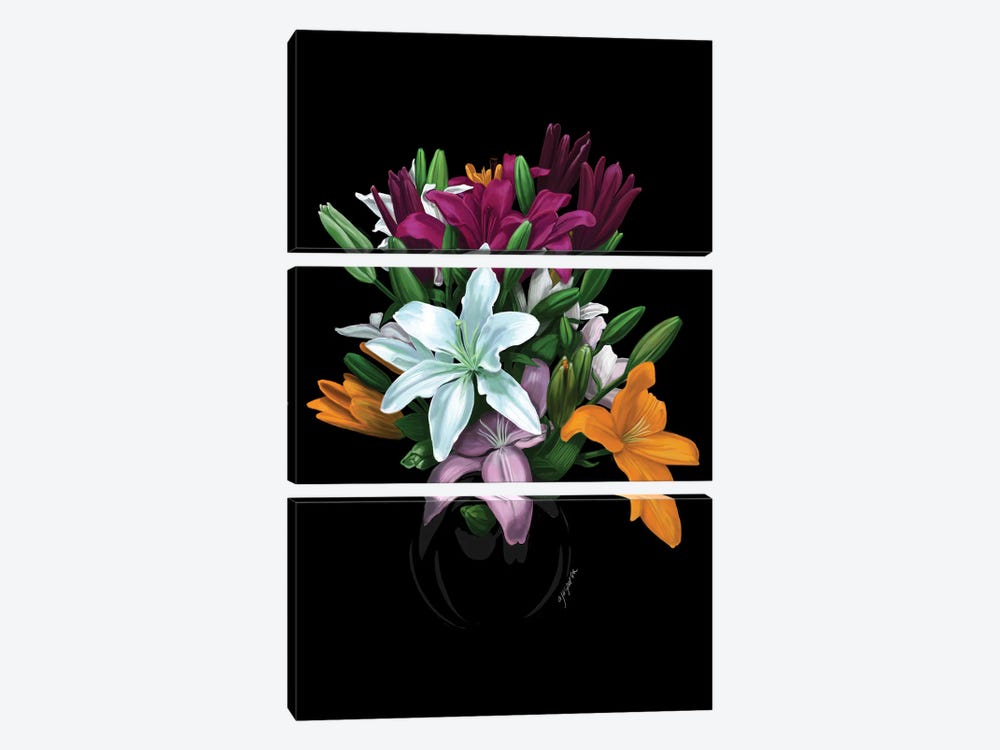 Lilies by Ann Jasperson 3-piece Canvas Art Print