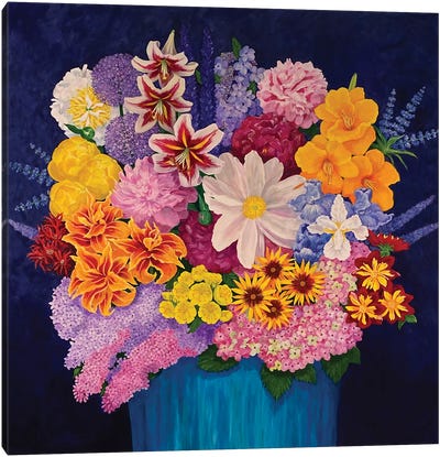 Brilliant Bouquet Canvas Art Print - Ann Jasperson