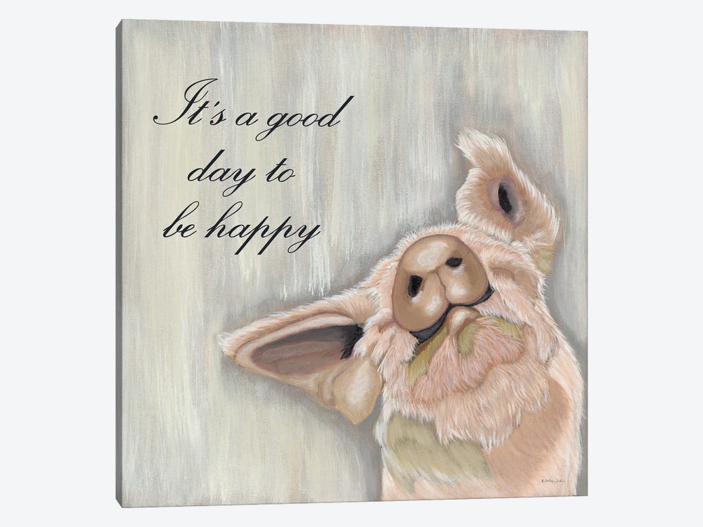 It's A Good Day To Be Happy by Ashley Justice 1-piece Canvas Wall Art
