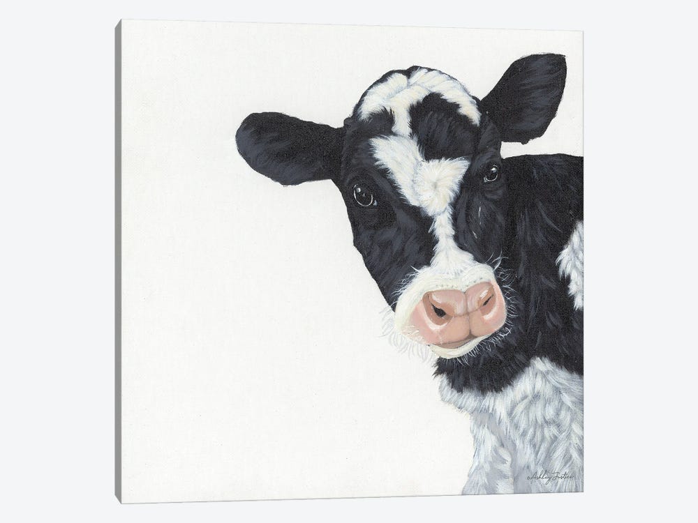 Cow by Ashley Justice 1-piece Canvas Art