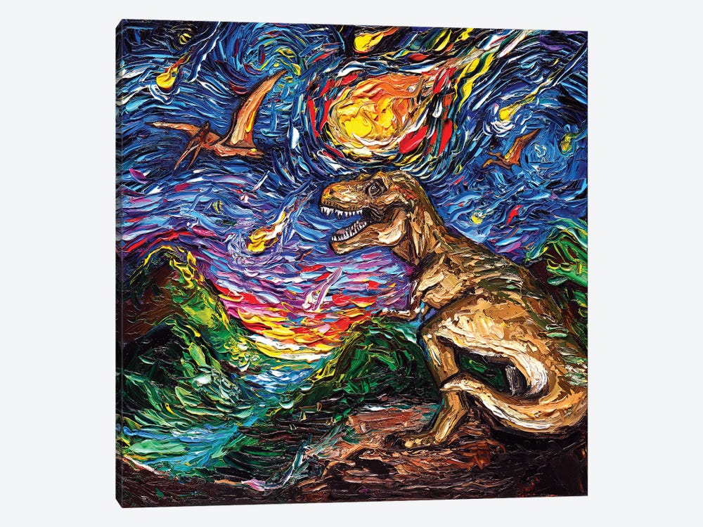 Jurassic Night by Aja Trier 1-piece Art Print