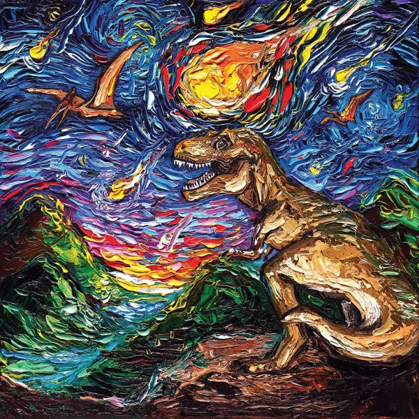 Kids Dinosaur Art: Jurassic Night by Aja Trier