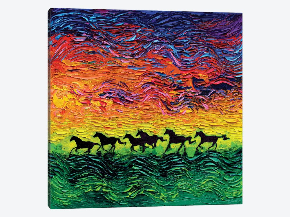 Wild Horses by Aja Trier 1-piece Canvas Artwork