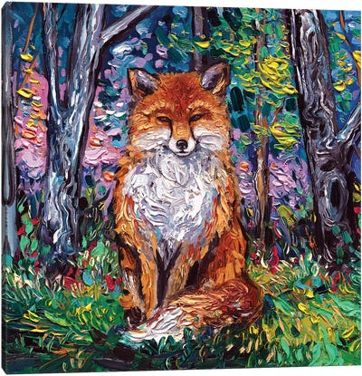 The Red Fox Canvas Art Print - Fox Art
