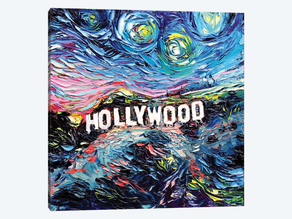 Van Gogh Never Saw Hollywood by Aja Trier 1-piece Art Print