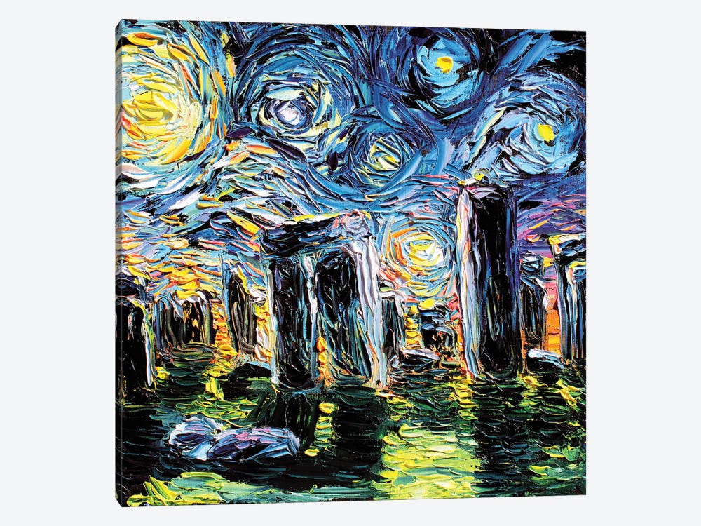 Van Gogh Never Saw Stonehenge by Aja Trier 1-piece Art Print