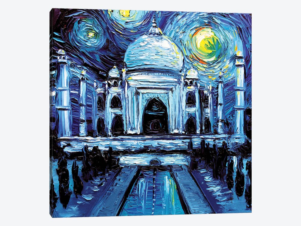Van Gogh Never Saw Taj Mahal by Aja Trier 1-piece Canvas Art
