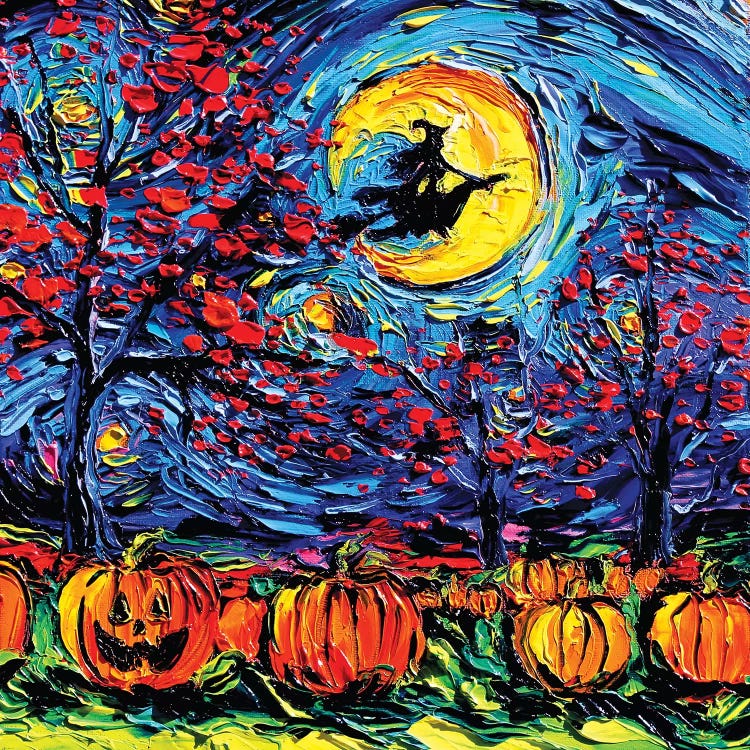 Starry Halloween by Aja Trier wall art