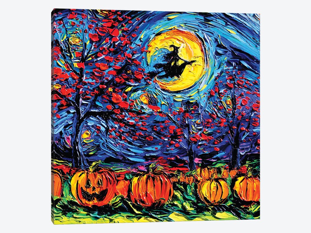Starry Halloween by Aja Trier 1-piece Canvas Art
