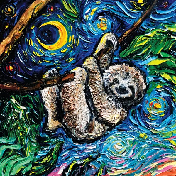 Kids Animal Art: Starry Sloth by Aja Trier