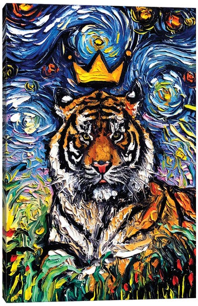 Tiger King Canvas Art Print - Aja Trier