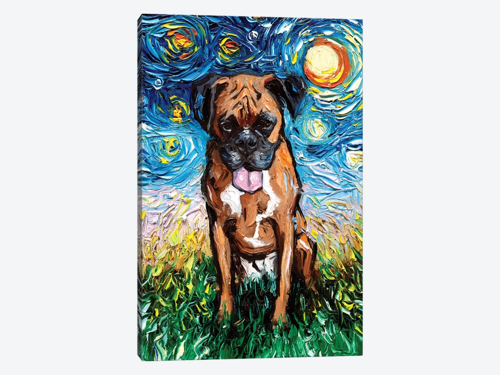 Boxer Night II by Aja Trier 1-piece Canvas Wall Art