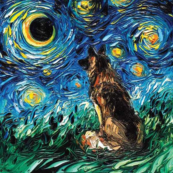 German Shepherds: German Shepherd Night by Aja Trier