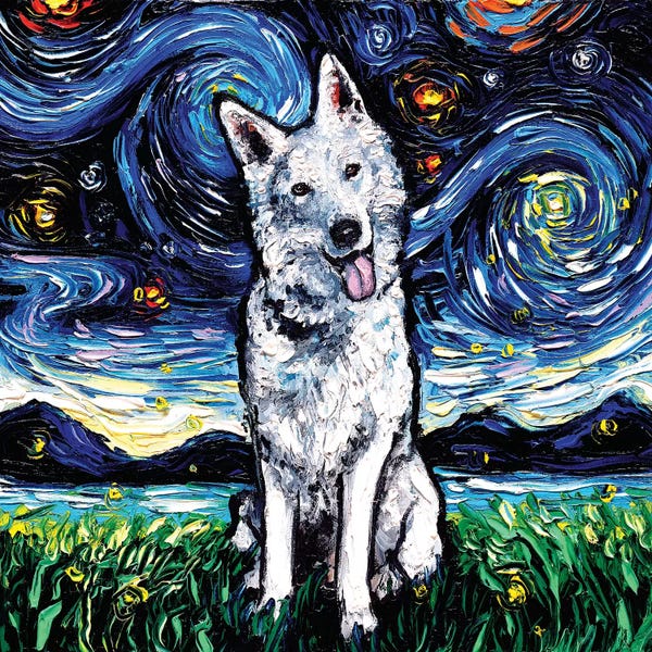 All Things Van Gogh: Swiss Shepherd Night by Aja Trier