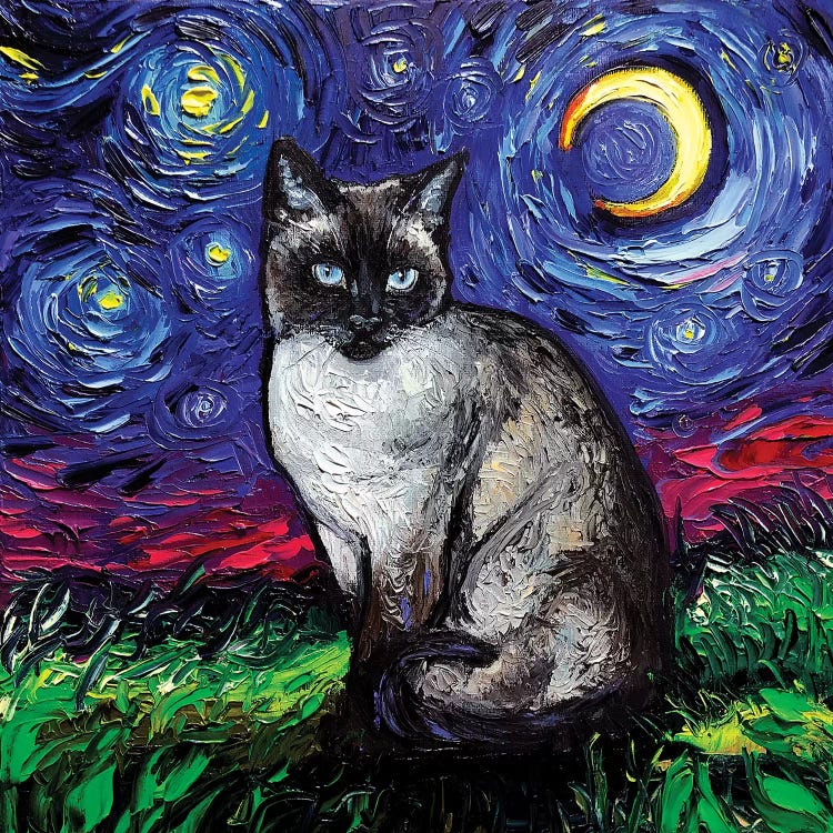 Siamese Night by Aja Trier wall art