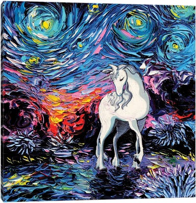 Regret Canvas Art Print - Unicorns