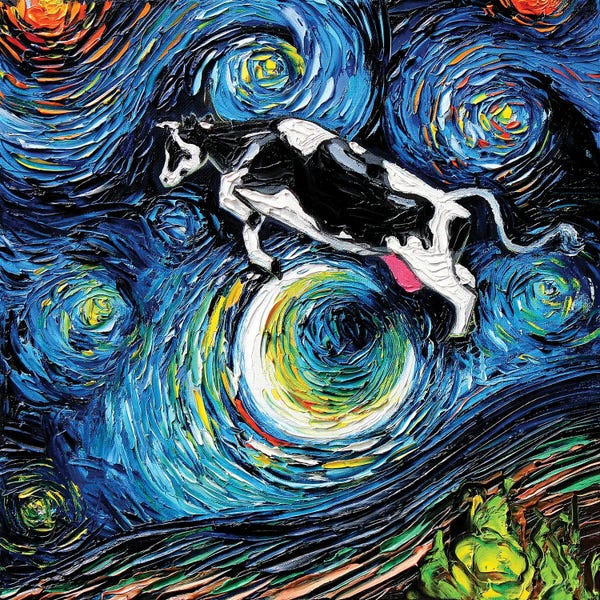 Starry Night Collection: The Cow Jumped Over The Moon by Aja Trier
