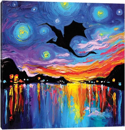 Guardian Canvas Art Print - Starry Night Collection