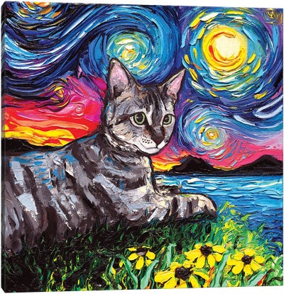 Virginia Canvas Art Print - Cat Art