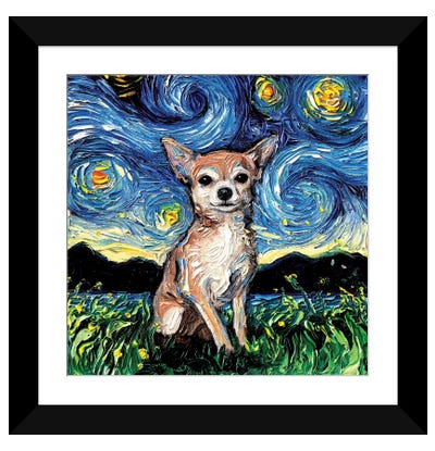 Chihuahua Night Paper Art Print - Best Selling Paper