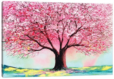 Story Of The Tree LXIV Canvas Art Print - Cherry Tree Art