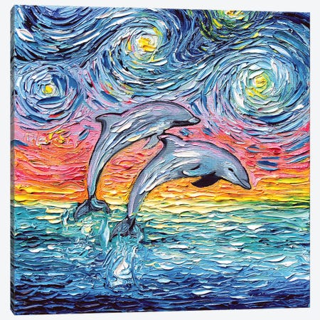 Van Gogh Never Saw Paradise Canvas Print #AJT218} by Aja Trier Canvas Artwork