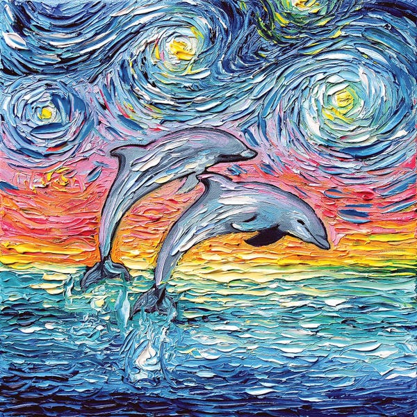 Kids Ocean Life Art: Van Gogh Never Saw Paradise by Aja Trier
