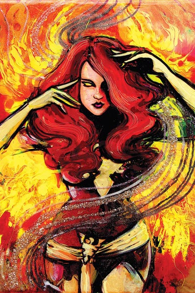 Dark Phoenix by Aja Trier metal wall art