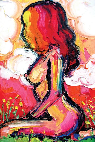 Femme 225 by Aja Trier framed canvas print