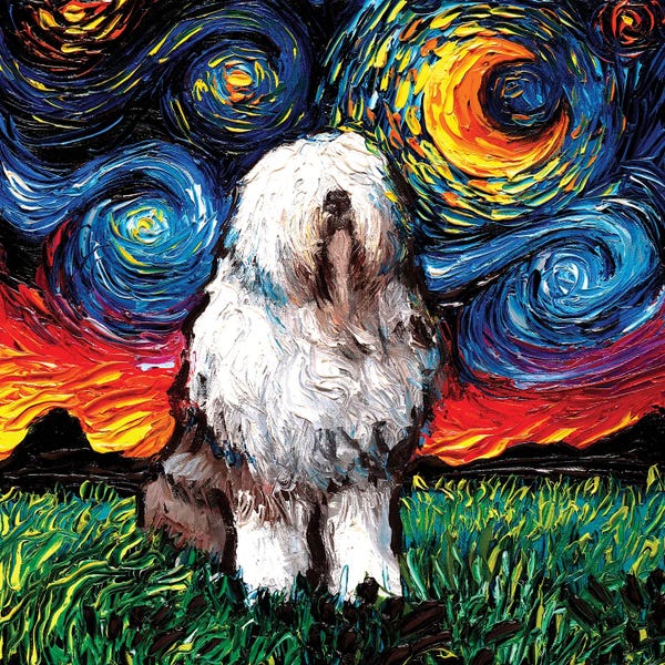 Pet Obsessed: English Sheepdog Night by Aja Trier