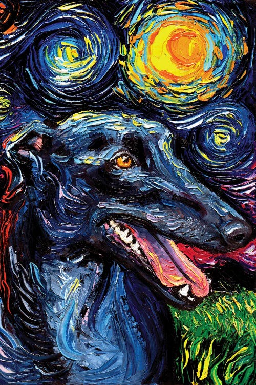 Greyhound Night by Aja Trier wall art