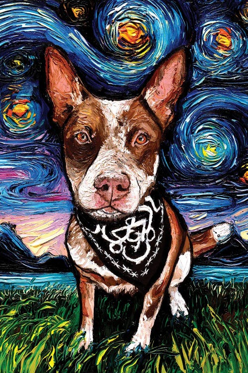 Red Heeler Night by Aja Trier wall art