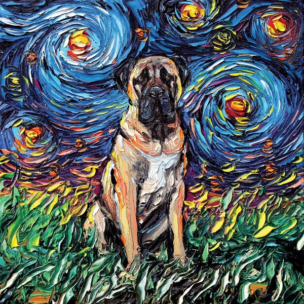 Fawn Mastiff Night