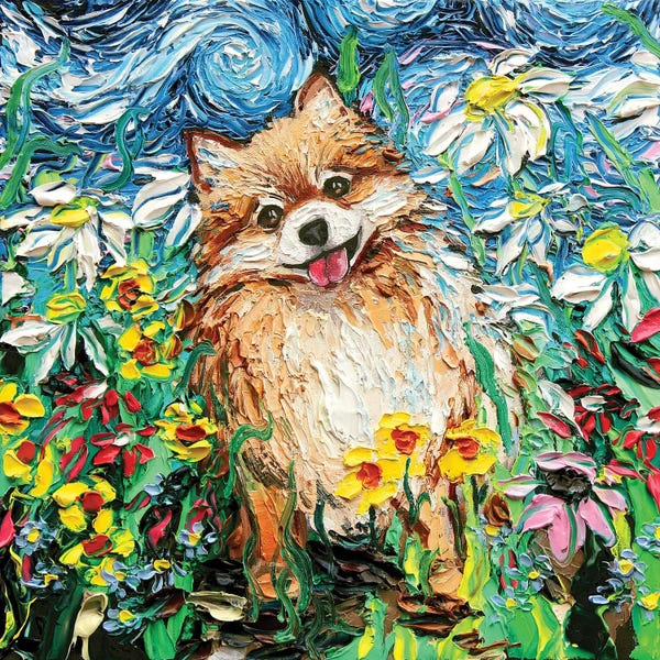 Pomeranians: Happy by Aja Trier