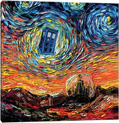 van Gogh Never Saw Gallifrey Canvas Art Print - Sci-Fi & Fantasy TV