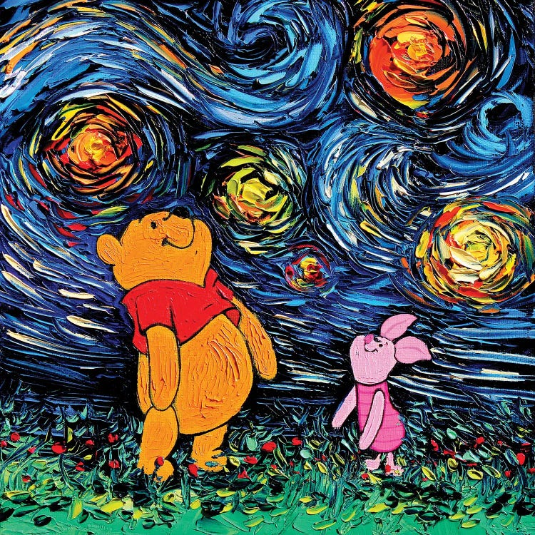 Van Gogh Never Saw Hundred Acre Wood by Aja Trier wall art