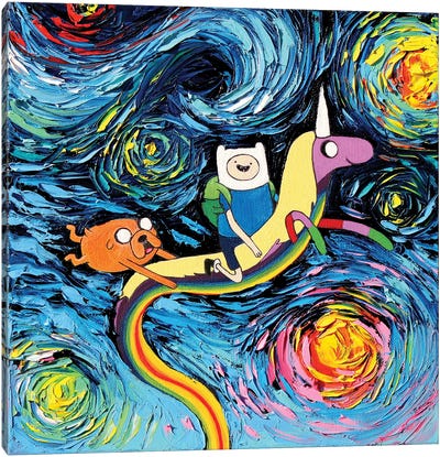 Van Gogh Never Went On An Adventure Canvas Art Print - Adventure Time