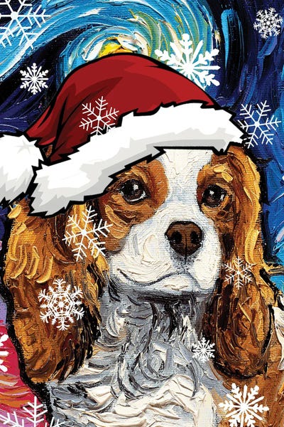 Blenheim Santa by Aja Trier metal wall art