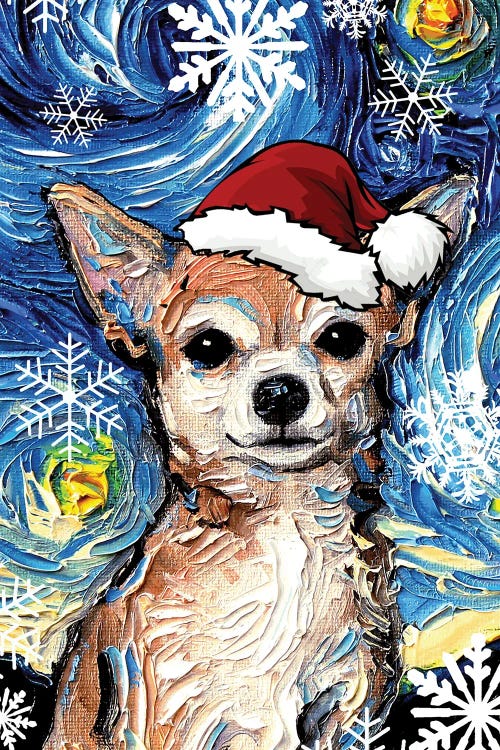 Chihuahua Santa by Aja Trier wall art