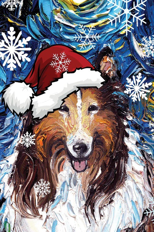 Collie Santa